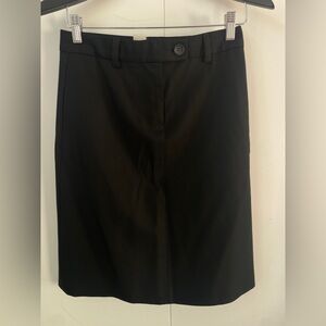 J. Crew Black Italian Wool Skirt